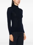 Majestic Wool And Silk Blend High Neck Sweater