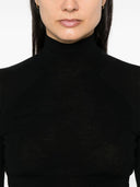 Majestic Wool And Silk Blend High Neck Sweater