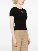 Marine Serre Moon Logo Cotton T Shirt