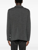 Emporio armani capsule laine mélange veste à poitrine unique