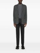 Emporio armani capsule laine mélange veste à poitrine unique