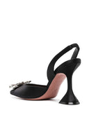 Amina Muaddi Begum Satin Slingback Pumps
