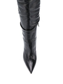 Amina Muaddi Olivia Leder High Stiefel