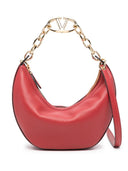 Valentino Garavani V Logo Moon Small Leather Shoulder Bag