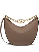 Valentino Garavani V Logo Moon Medium Leather Shoulder Bag