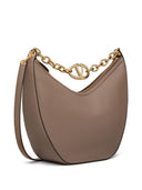 Valentino Garavani V Logo Moon Medium Leather Shoulder Bag