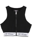 Off White Logo Sleeveless Top