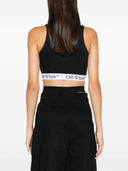 Off White Logo Sleeveless Top