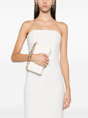 Valentino Garavani V Logo Chain Mini Leather Clutch