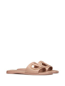 Valentino Garavani V Logo Cut Out Leather Sandals