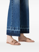 Valentino Garavani V Logo Cut Out Leather Sandals
