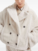 Brunello Cucinelli Reversible Suede Double Breasted Jacket