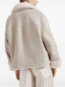 Brunello Cucinelli Reversible Suede Double Breasted Jacket