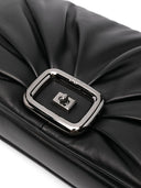 Roger Vivier Viv' Choc Leather Clutch