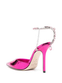 Jimmy Choo Saeda 100 Metallic Leather Pumps