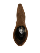 Stivali in pelle scamosciata di Saint Laurent Niki