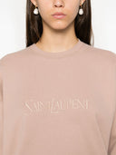 Saint Laurent Logo Cotton Sweatshirt