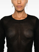 Jean Paul Gaultier Morphing Pinstripes Top
