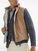 Brunello Cucinelli Suede Sleeveless Down Waistcoat