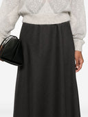Brunello Cucinelli Wool Flute Skirt