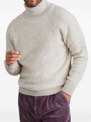 Brunello Cucinelli Alpaca Geometric Jacquard High Neck Sweater