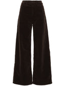 Pantalones de pierna ancha de pana madre