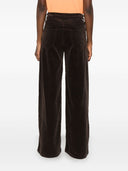 Pantalones de pierna ancha de pana madre