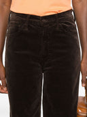 Pantalones de pierna ancha de pana madre