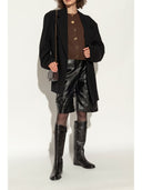 Tory Burch T Lock Leather Riding Boots