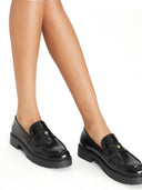 Tory Burch Lug Leather Loafers