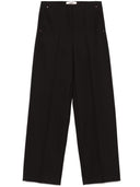 Fendi Wide Leg Wool Trousers