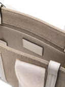 Chloè Woody Mini Canvas And Leather Crossbody Bag