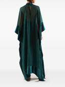 Vestido de kaftan de seda principal de la marmo más alto