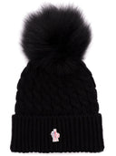 Moncler Grenoble Logo Wool Beanie