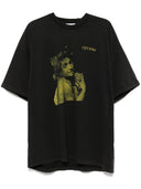 Av vit suddig Bacchus Cotton T -shirt