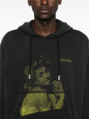 Fuera de la sudadera con capucha de algodón de Baco Bacchus White