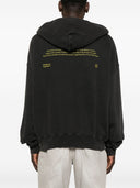 Fuera de la sudadera con capucha de algodón de Baco Bacchus White