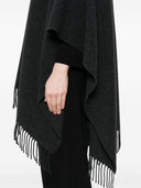 Emporio Armani Capsule Fringed Wool Cape