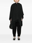 Emporio Armani Capsule Fringed Wool Cape