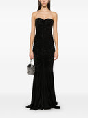 Norma Kamali Shirred Maxi Dress