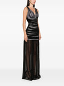 Abito lungo drappeggiato Norma kamali