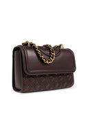 Tory Burch Fleming Bolso de hombro de cuero pequeño