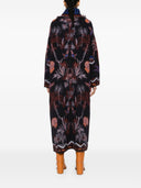 Forte forte laine jacquard manteau long