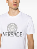 Maglietta di cotone versace logo