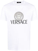 Maglietta di cotone versace logo