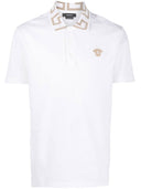 Versace Greca Organic Cotton Polo Shirt
