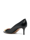 Valentino Garavani V Logo Signature Leather Pumps