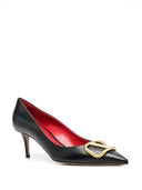 Valentino Garavani V Logo Signature Leather Pumps