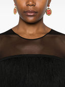 Norma Kamali Fringed Mini Dress