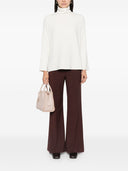 Alberto Biani Mock Neck Bluse
